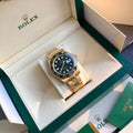 롤렉스 GMT-마스터 II 그린 다이얼 옐로우 골드 40mm