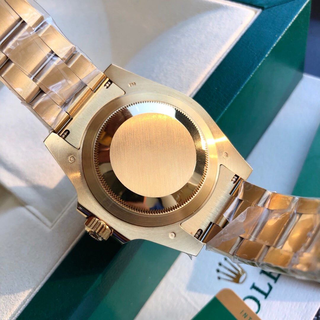 롤렉스 GMT-마스터 II 그린 다이얼 옐로우 골드 40mm