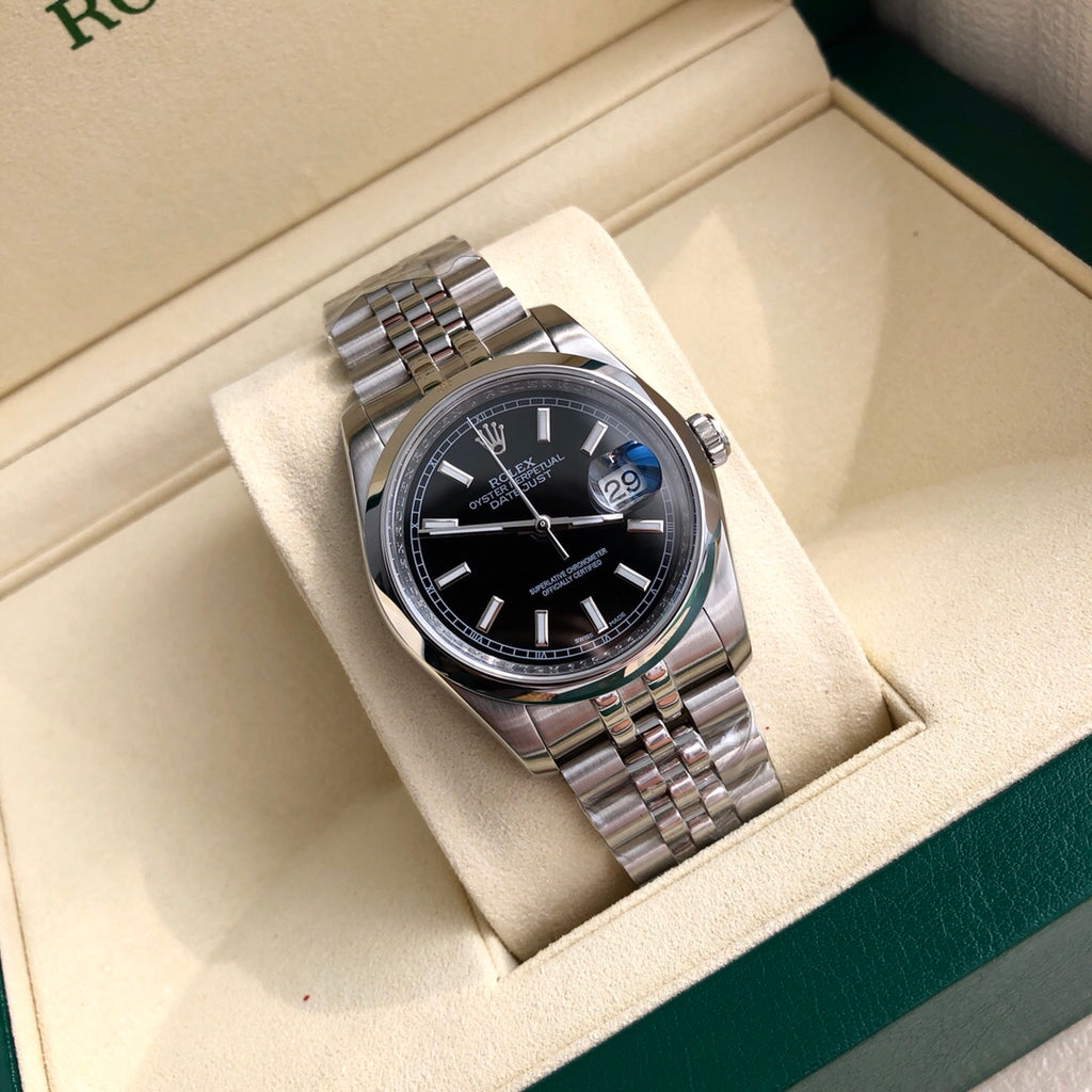 로렉스 데이저스트 41mm 블랙 다이얼 오이스터 스틸 쥬빌리 브레이슬릿