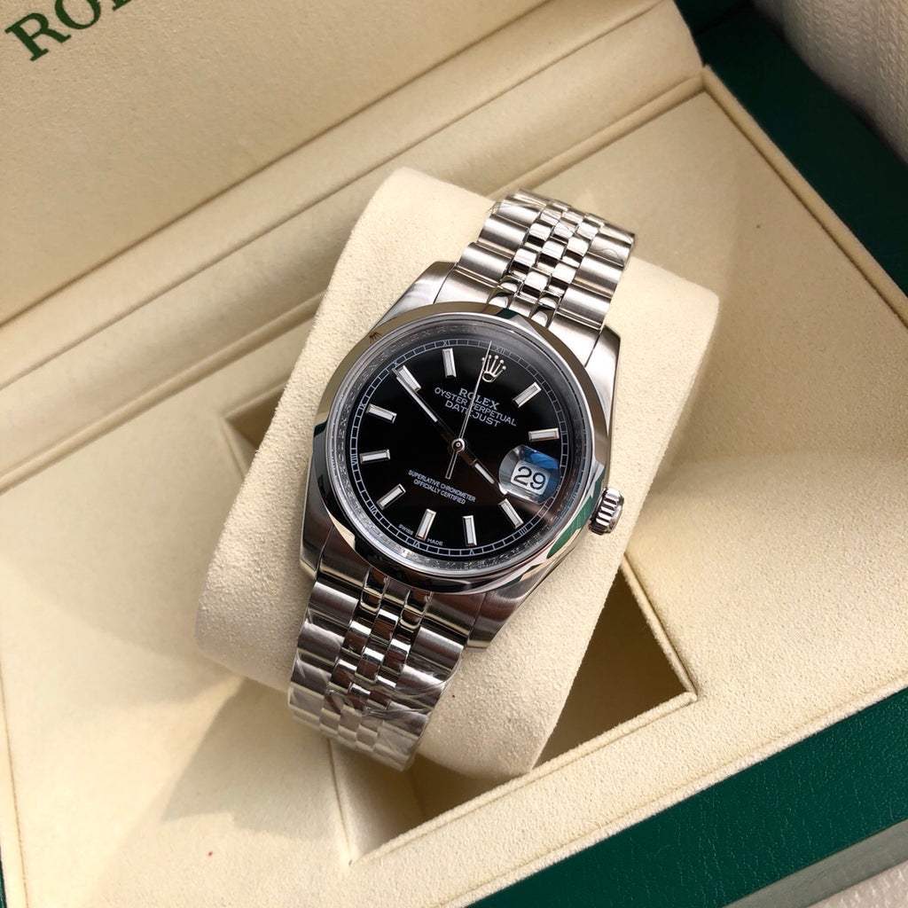 로렉스 데이저스트 41mm 블랙 다이얼 오이스터 스틸 쥬빌리 브레이슬릿