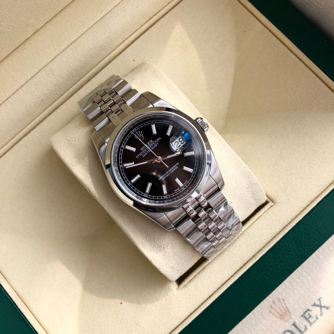 로렉스 데이저스트 41mm 블랙 다이얼 오이스터 스틸 쥬빌리 브레이슬릿