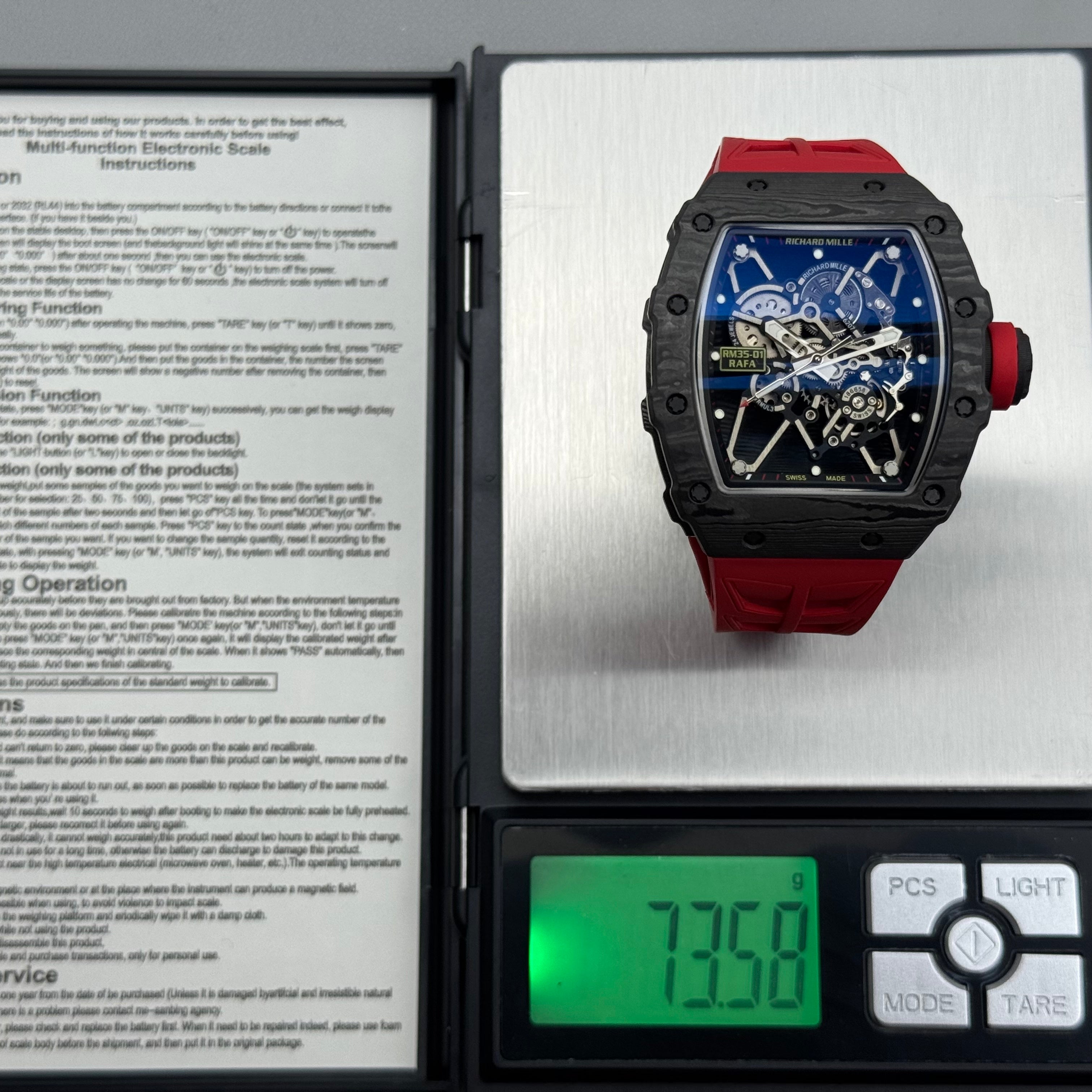 리차드밀 블랙 카본 라파