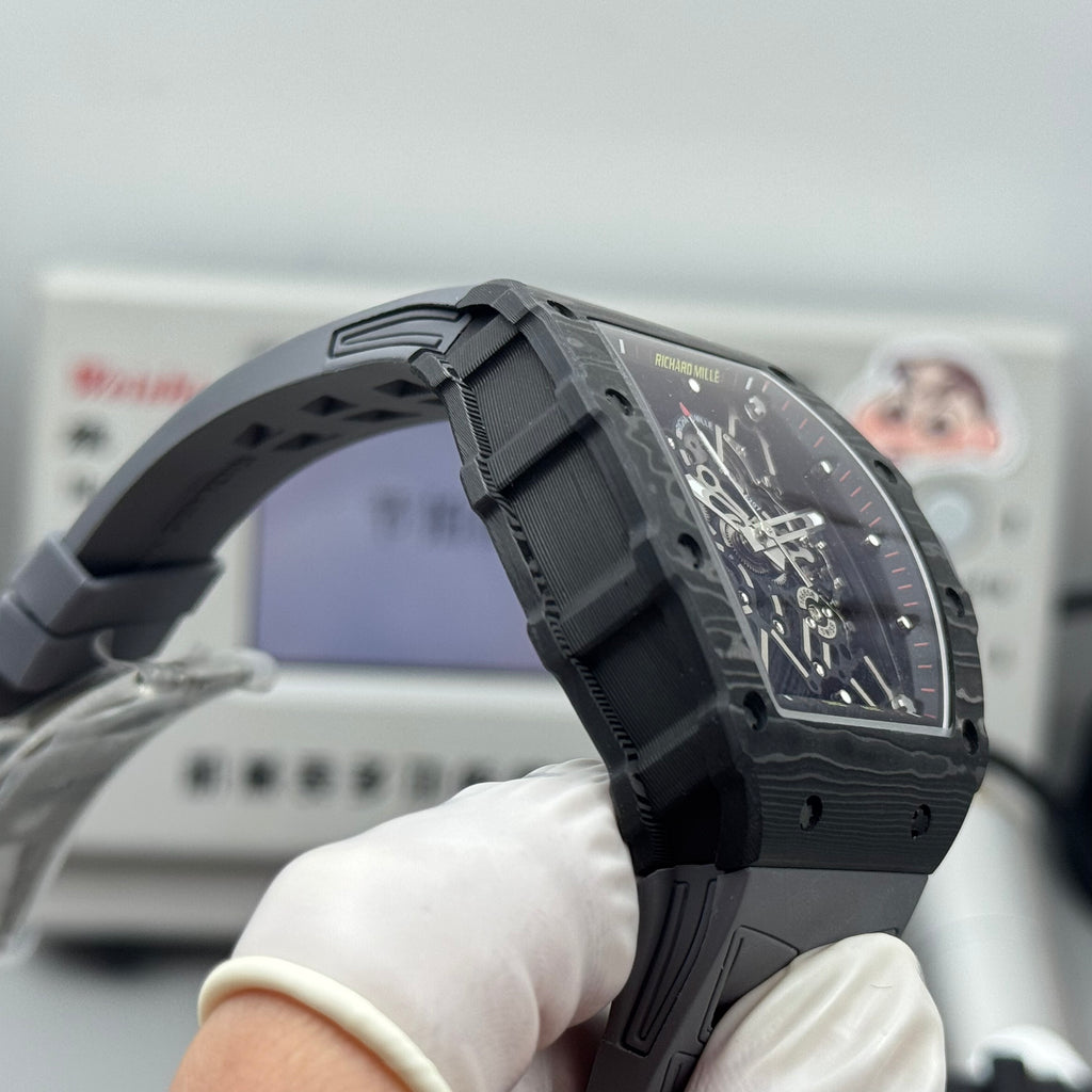 리차드 밀 라파엘 나달 블랙 카본 그레이 밴드 라지
