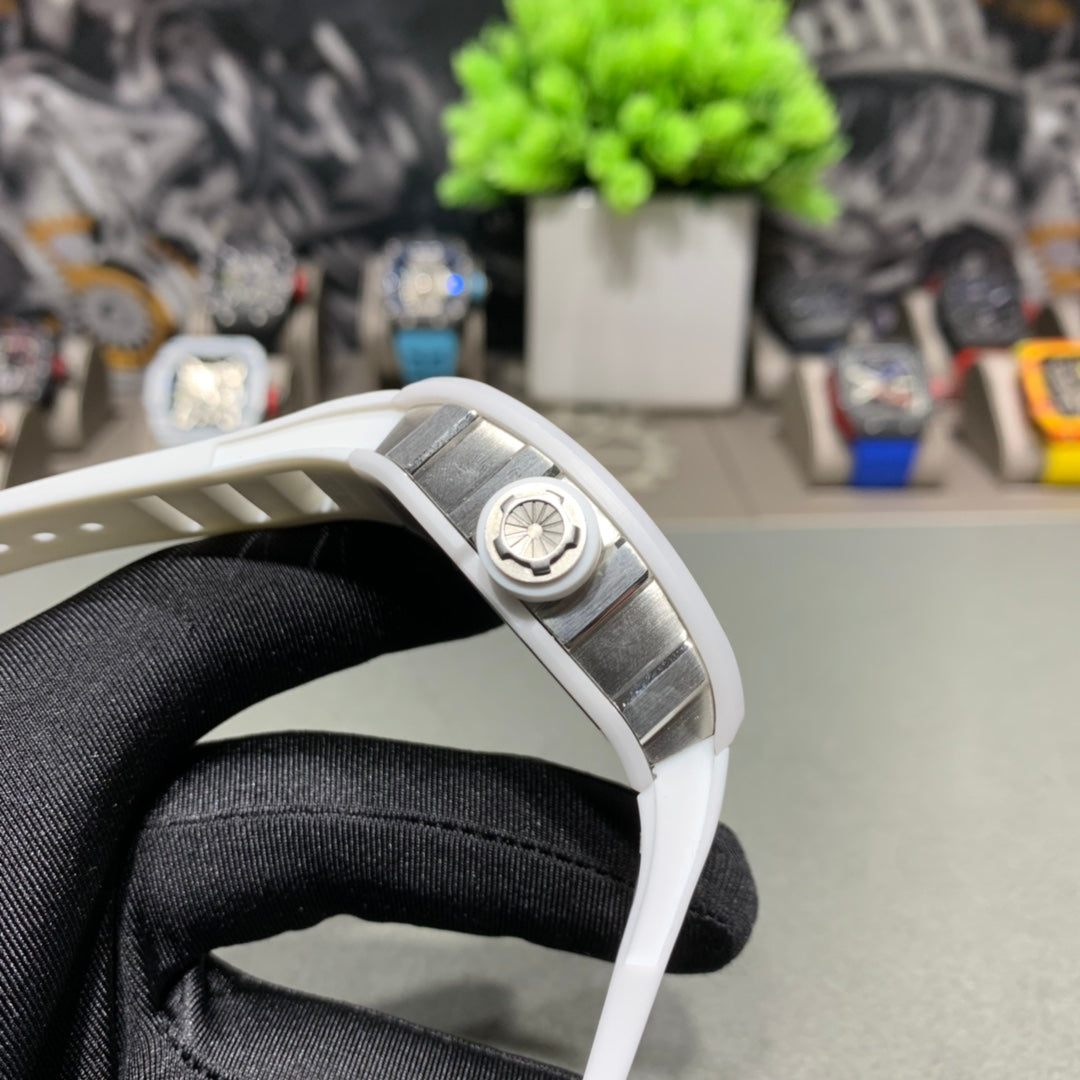 리차드 밀 부바 왓슨 화이트 세라믹 화이트 밴드 라지