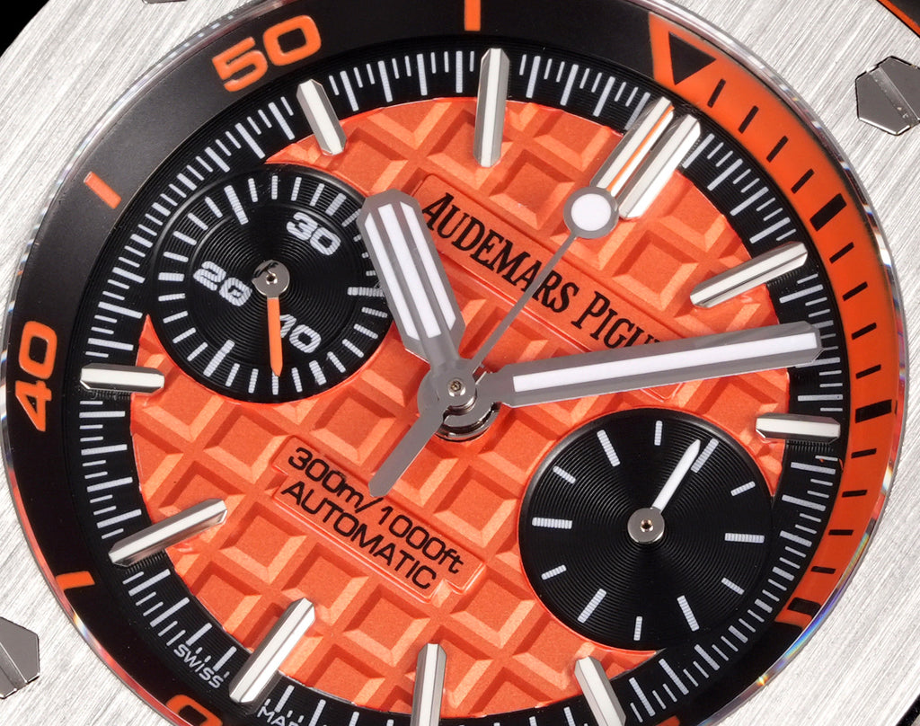오데마피게 로얄오크 오프쇼어 다이버 크로노그래프 오렌지 42mm