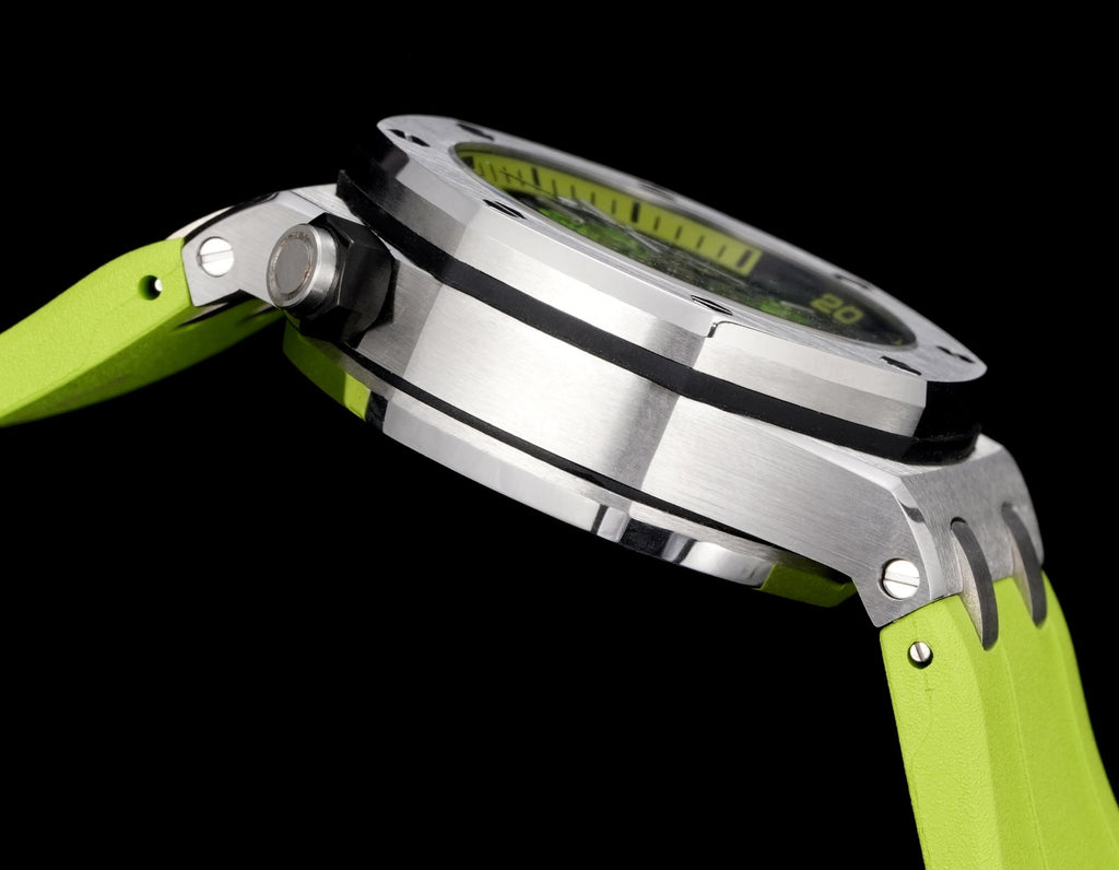 오데마피게 로얄오크 오프쇼어 다이버 크로노그래프 라임그린 42mm