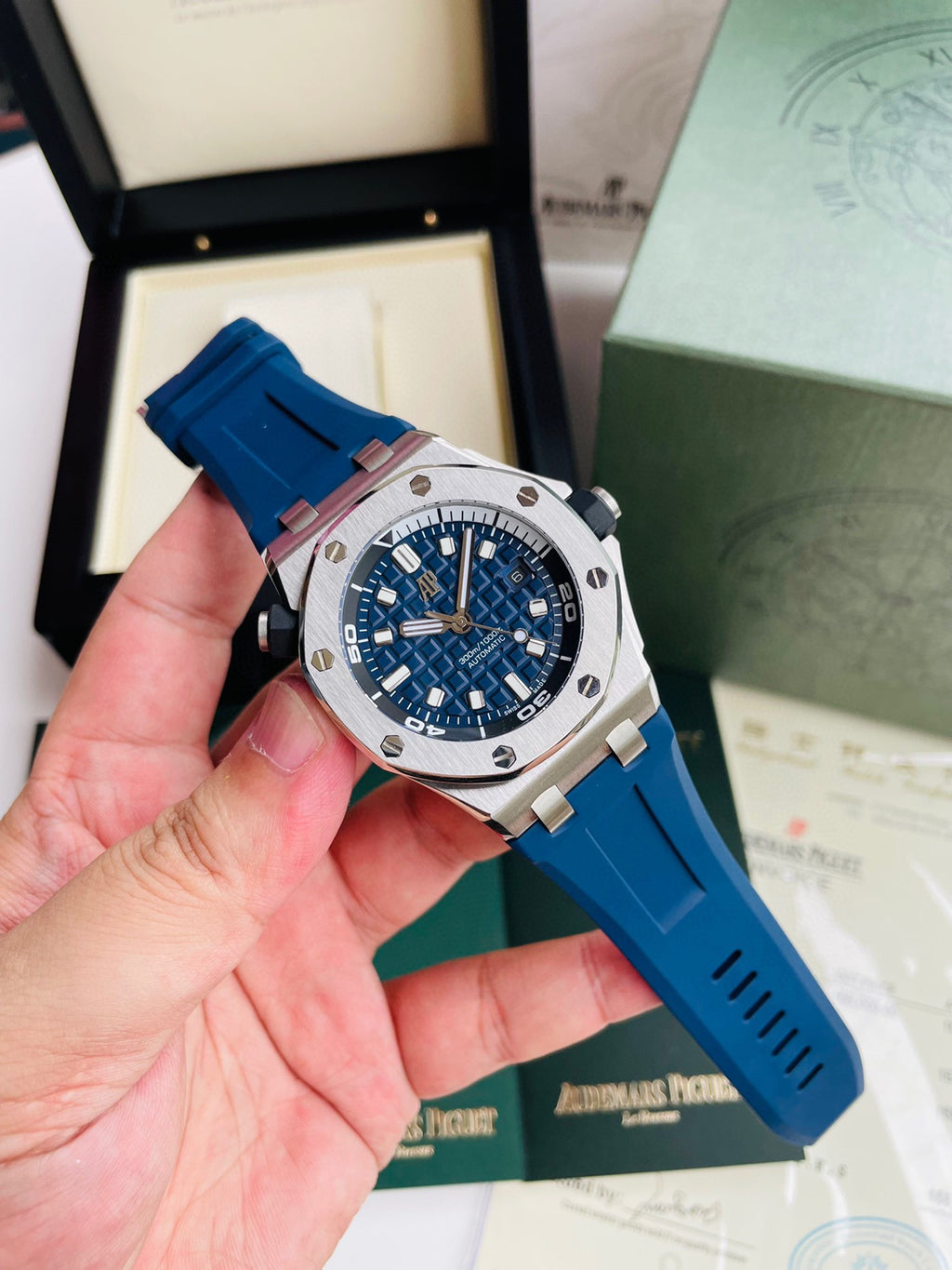 오데마피게 블루 로얄오크 오프쇼어 42mm 다이버
