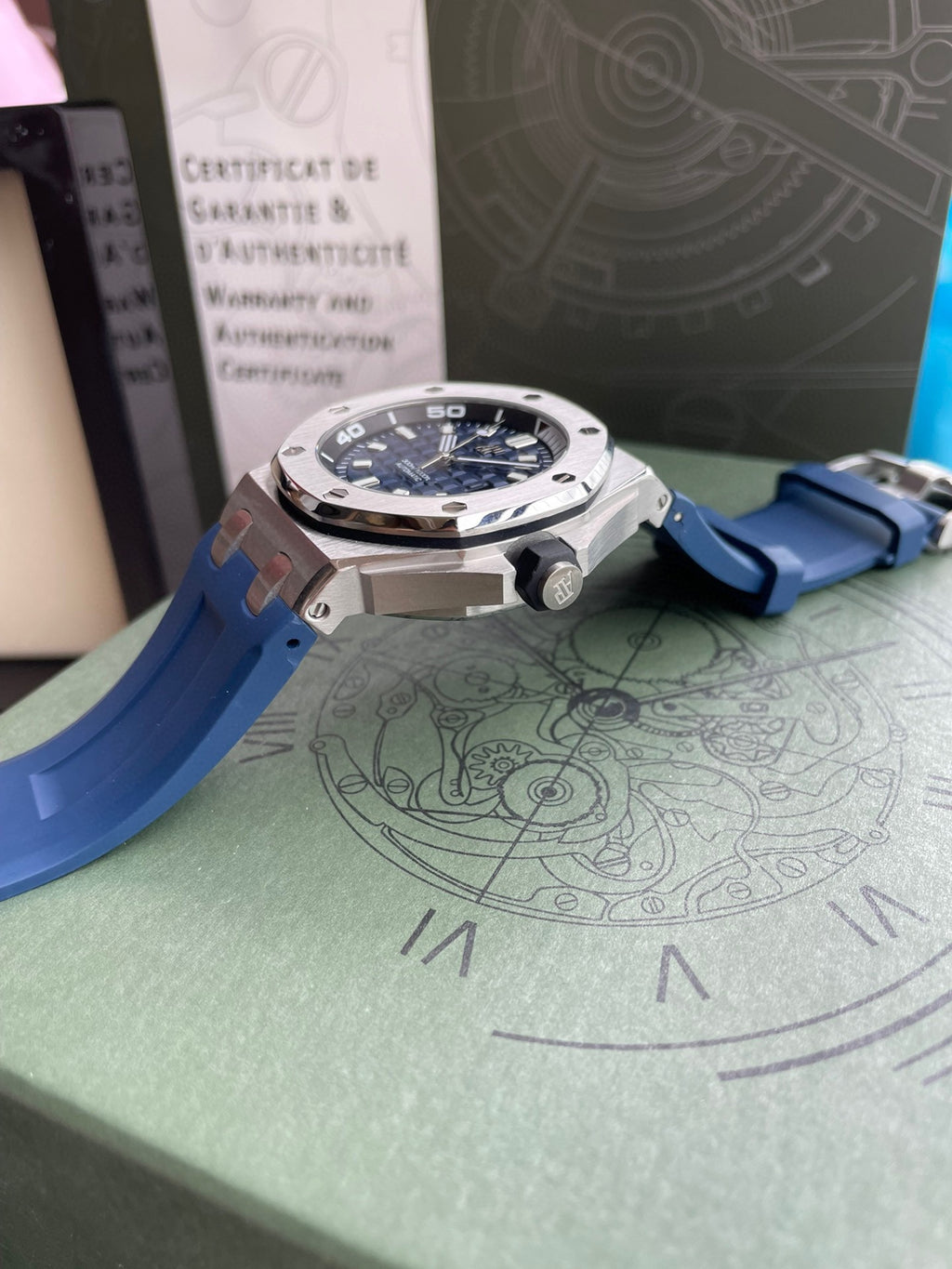 오데마피게 블루 로얄오크 오프쇼어 42mm 다이버