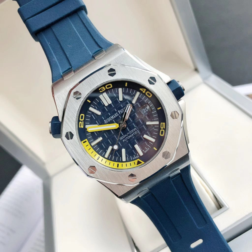 오데마피게 로얄오크 오프쇼어 다이버 블루 옐로우 42mm 펑키 컬러
