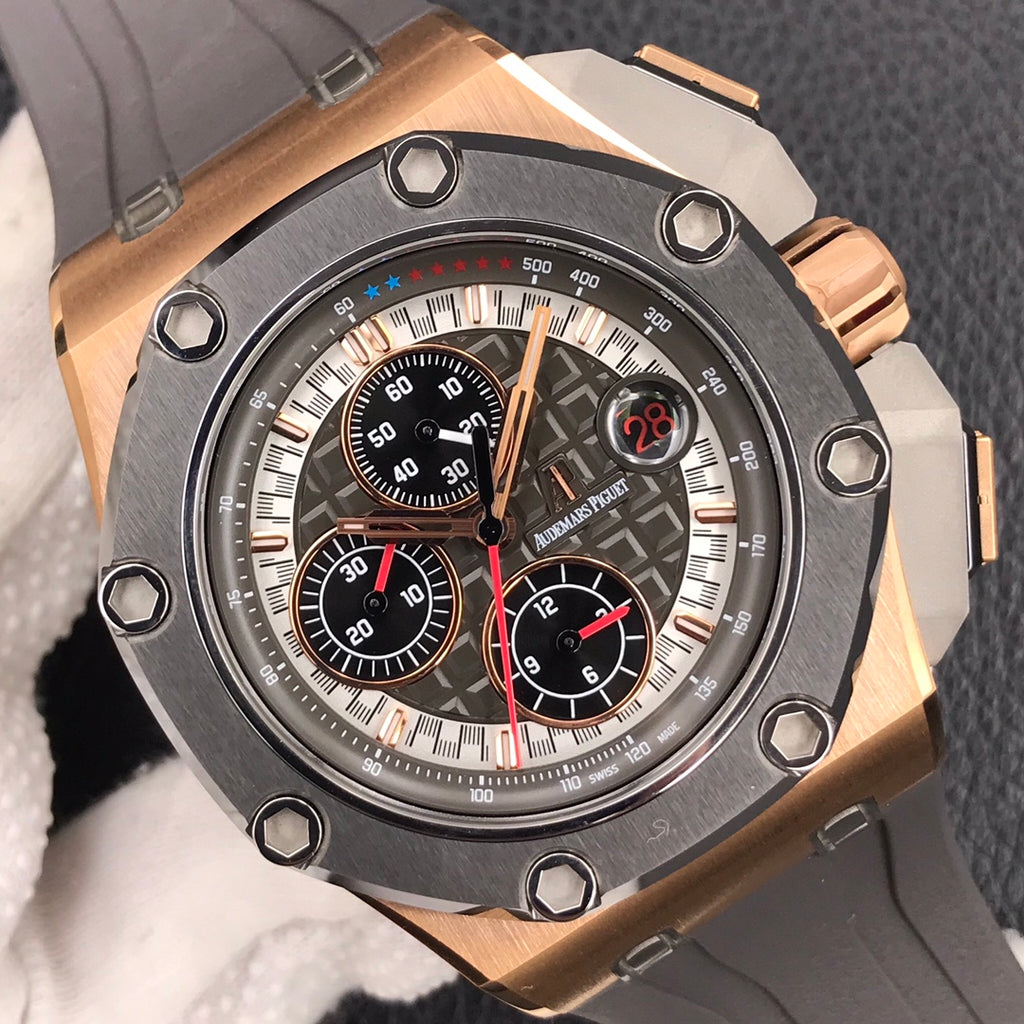 오데마피게 로즈골드 로얄오크 오프쇼어 44mm 슈마허