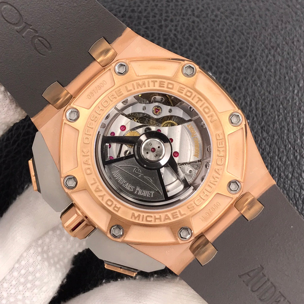 오데마피게 로즈골드 로얄오크 오프쇼어 44mm 슈마허