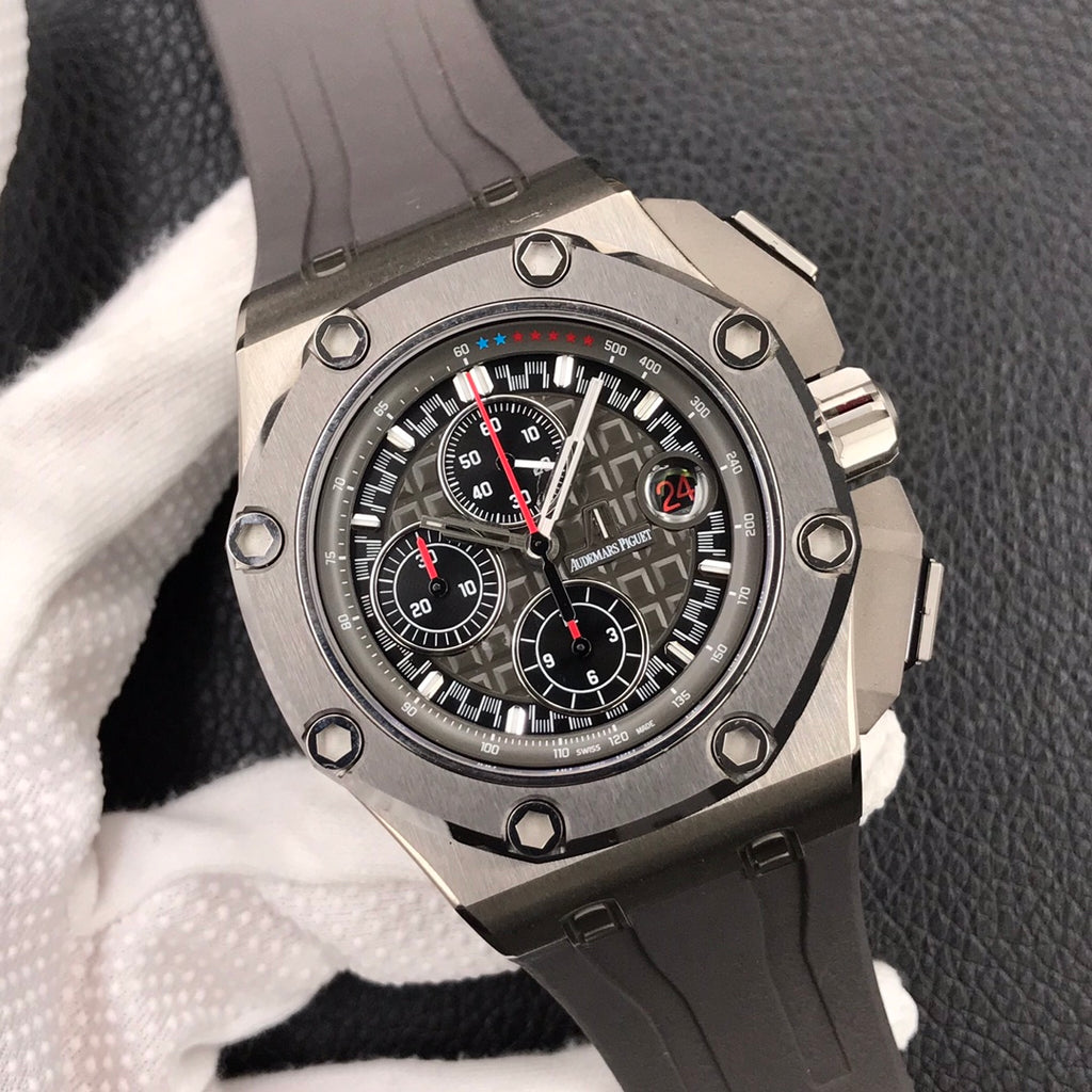 오데마피게 그레이 로얄오크 오프쇼어 44mm 슈마허