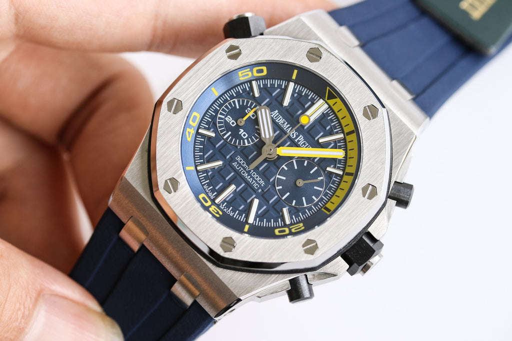 오데마피게 로얄오크 오프쇼어 다이버 크로노그래프 블루 42mm