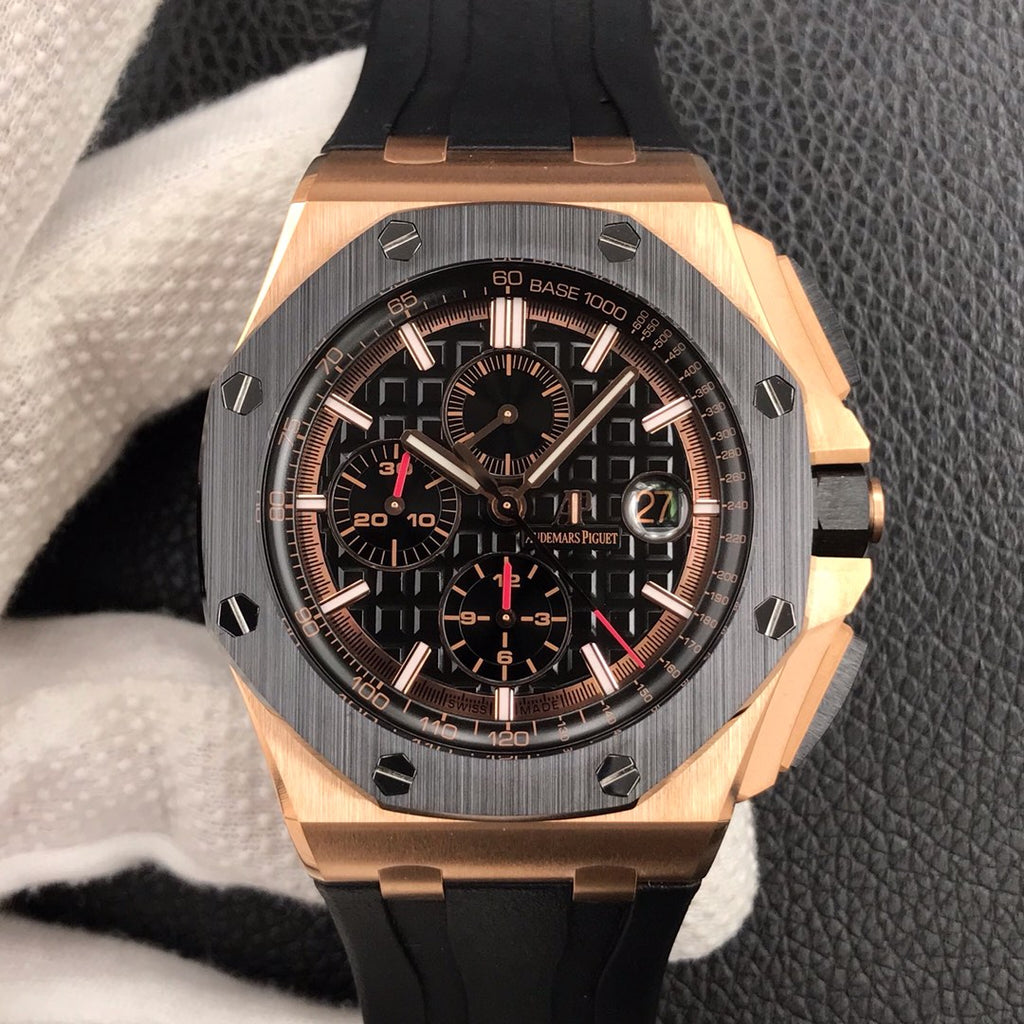 오데마피게 로즈골드 로얄오크 오프쇼어 44mm 검판
