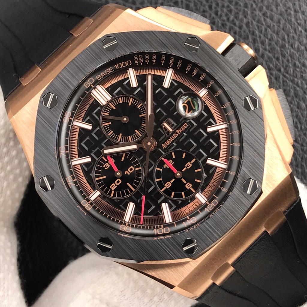 오데마피게 로즈골드 로얄오크 오프쇼어 44mm 검판