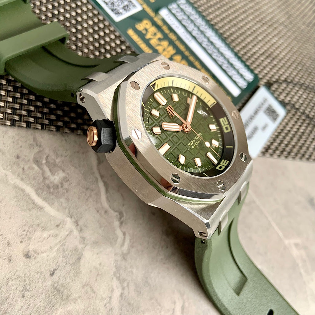 오데마피게 로얄오크 오프쇼어 다이버 카키그린 42mm