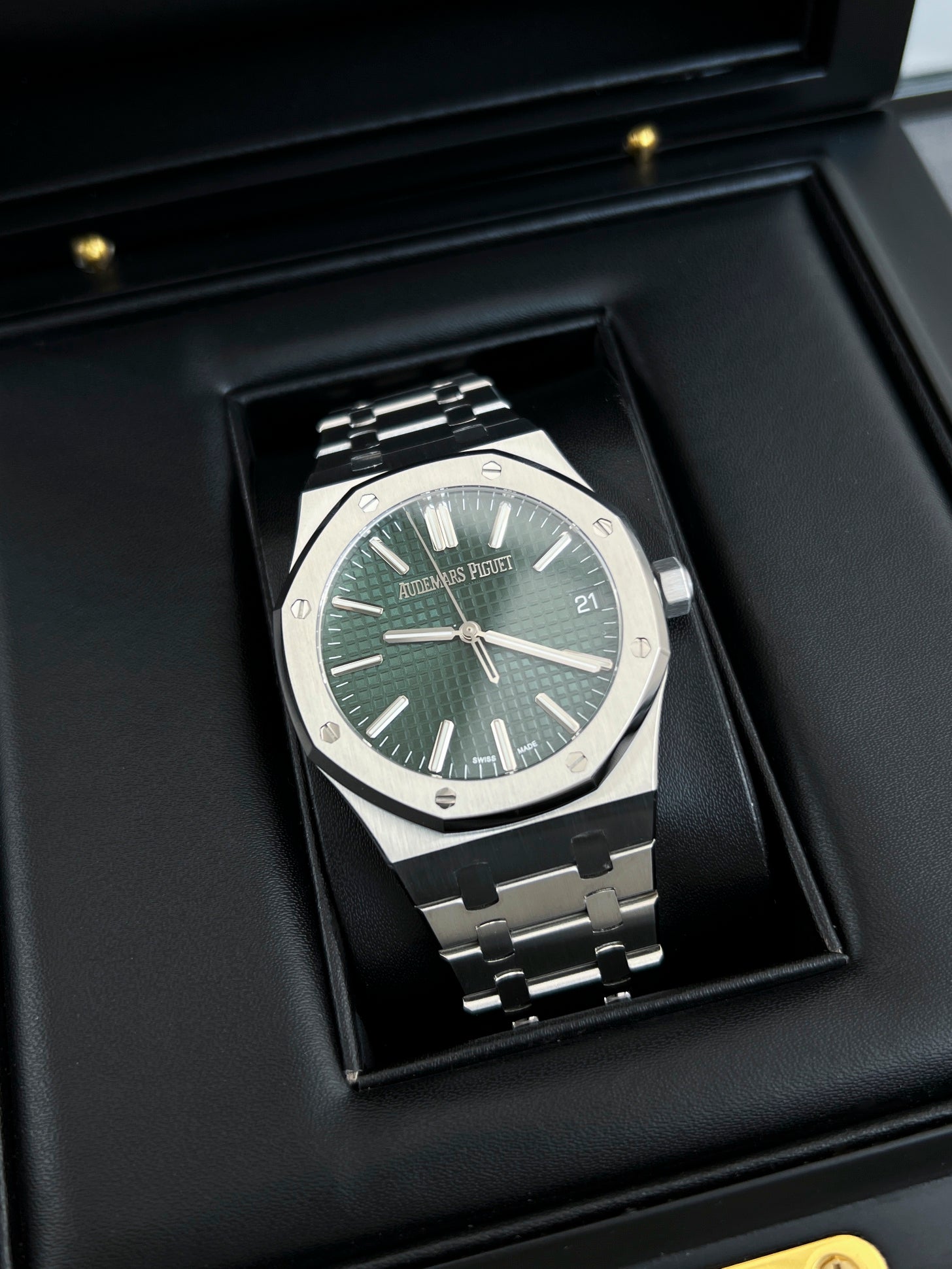 오데마피게 그린 로얄오크 50주년 한정판 41mm