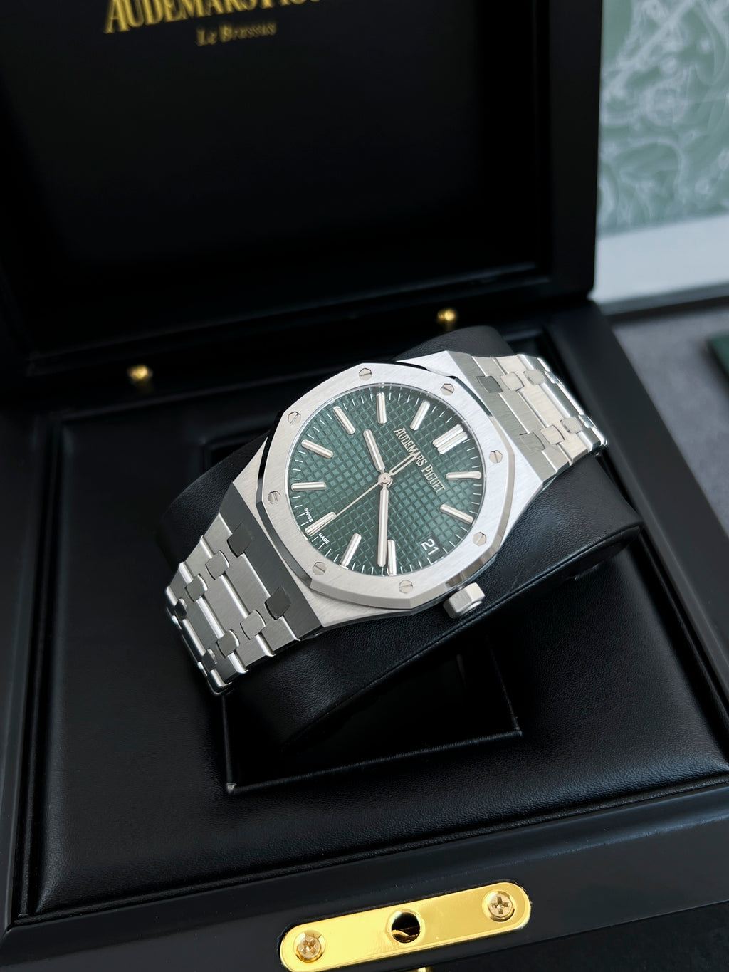 오데마피게 그린 로얄오크 50주년 한정판 41mm
