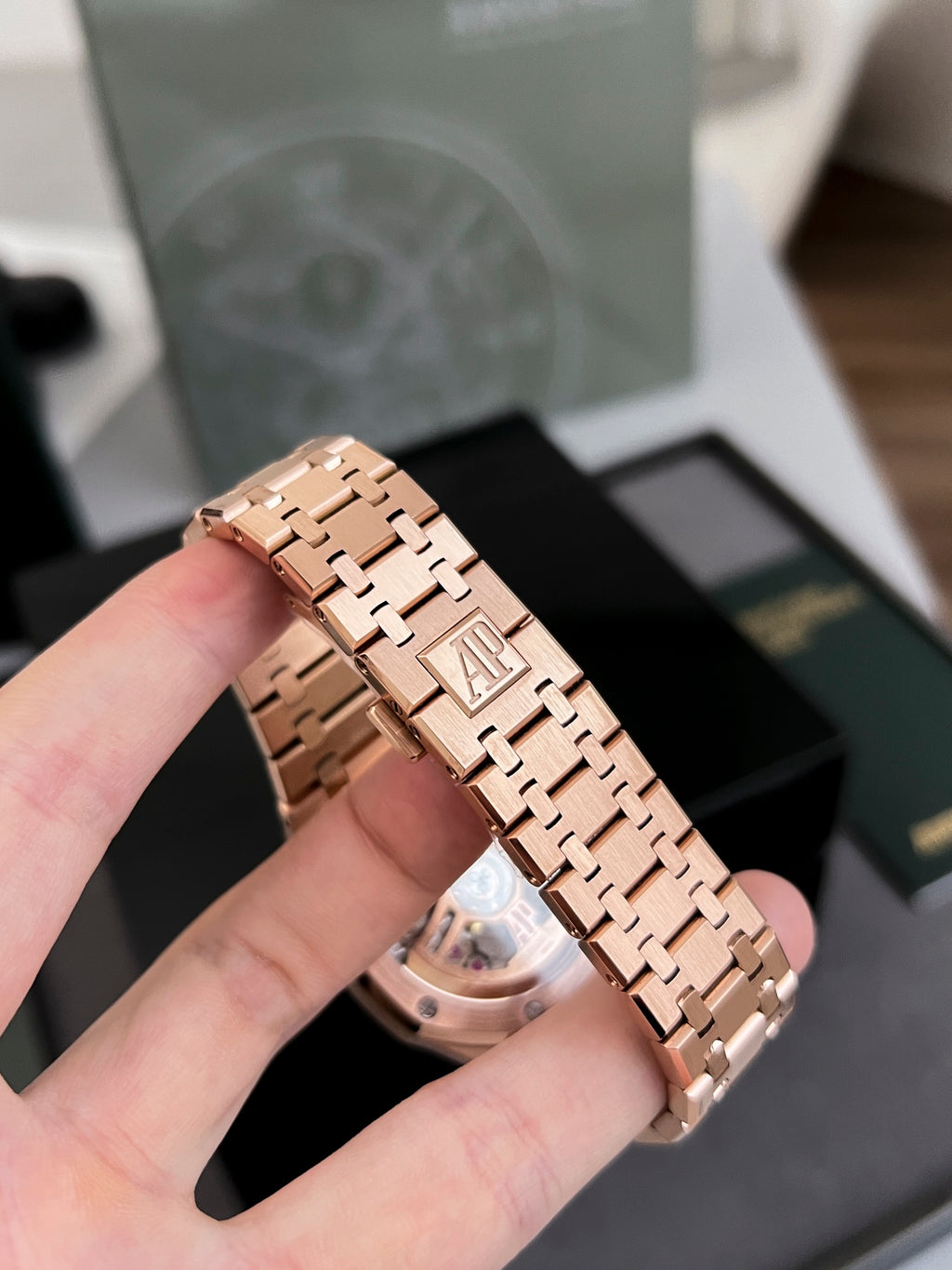 오데마피게 로얄오크 검판 금통 41mm