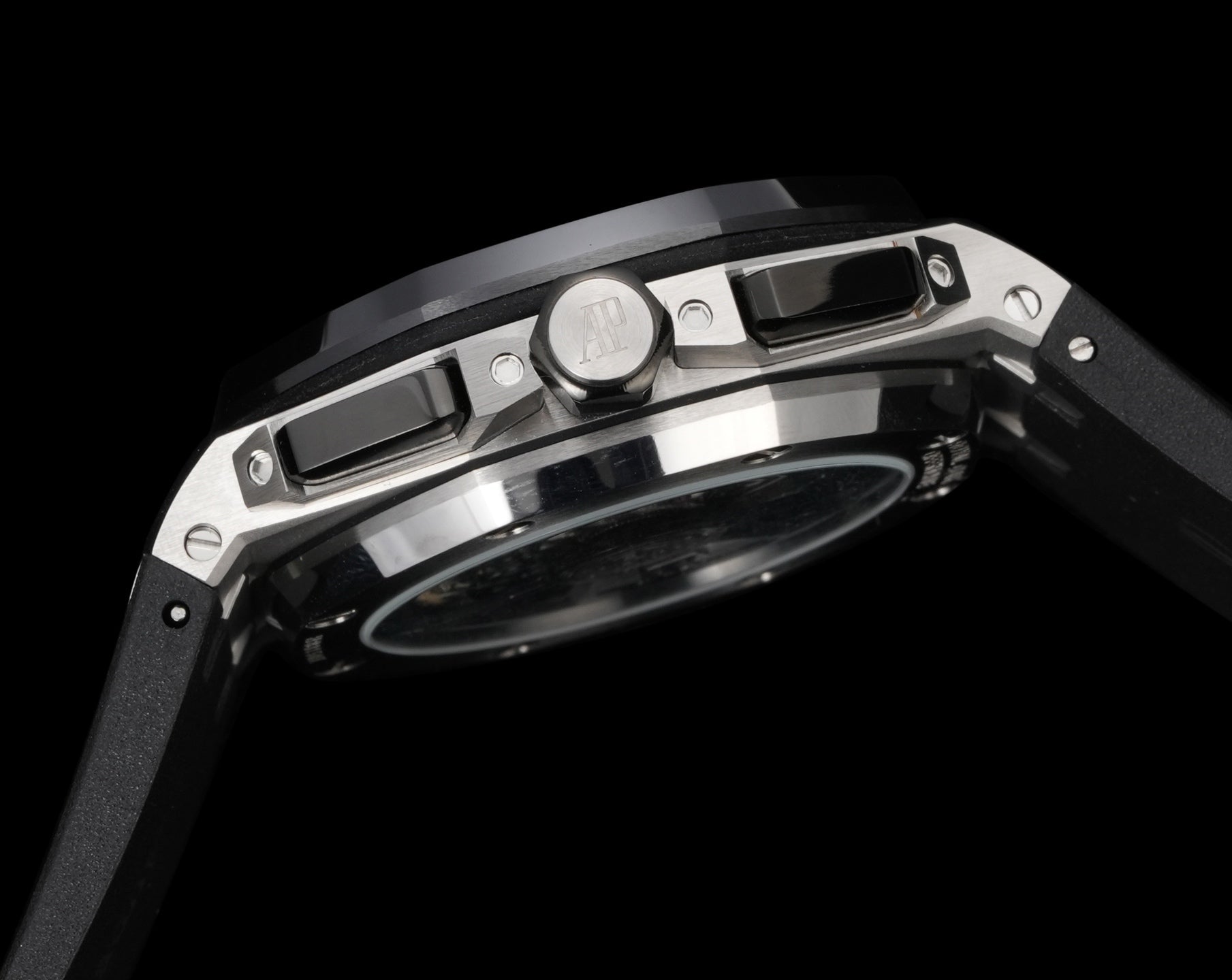 오데마피게 로얄오크 오프쇼어 크로노그래프 블랙 검판 43mm