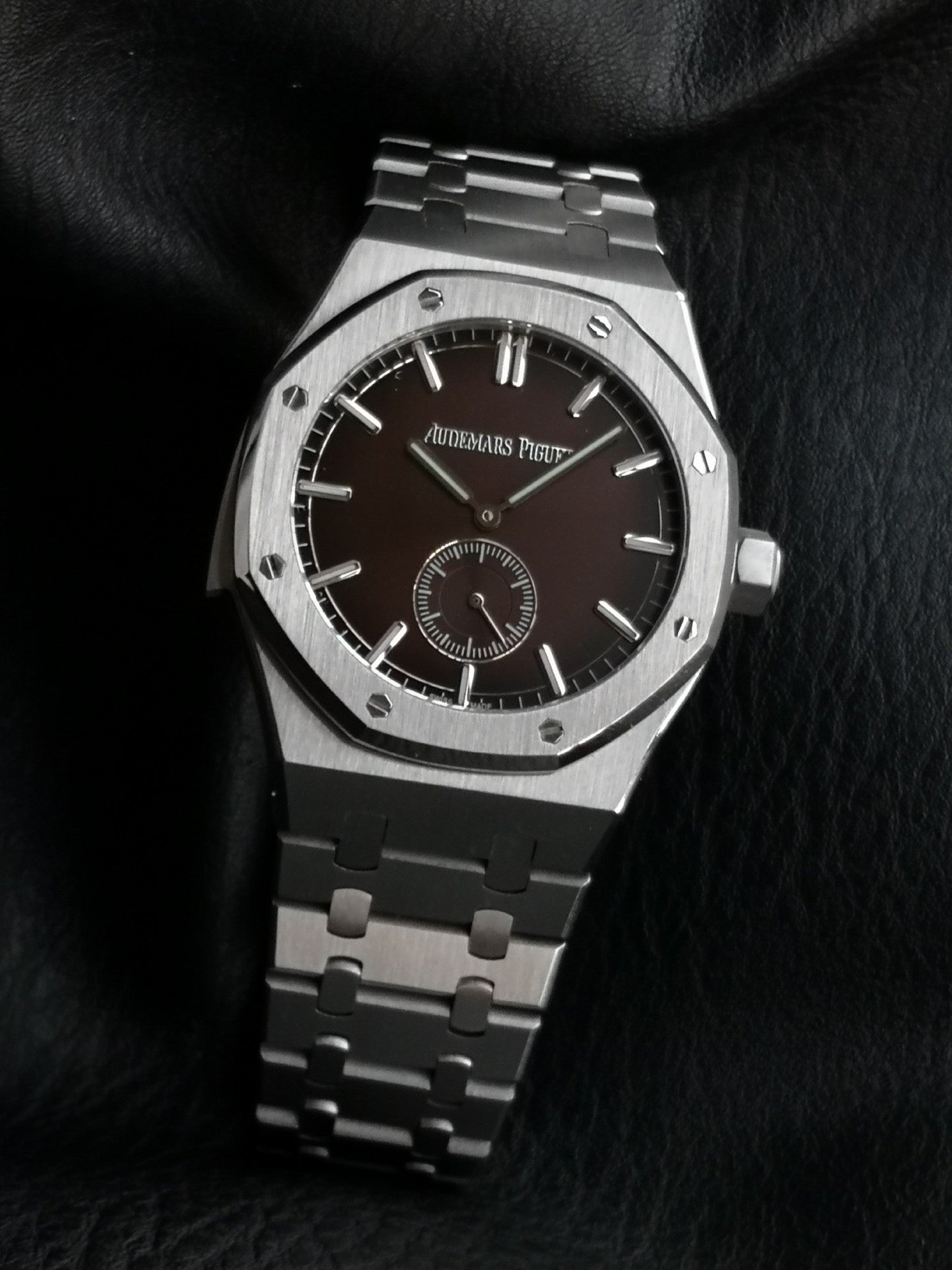 오데마피게 버건디 로얄오크 미닛 리피터 슈퍼소네리 42mm