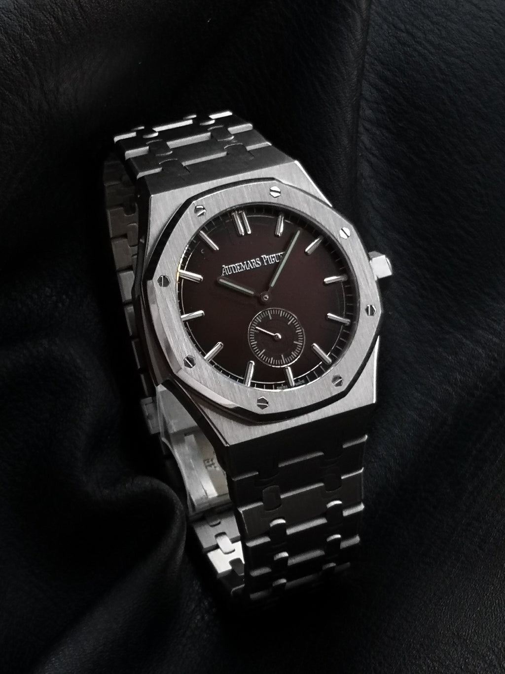 오데마피게 버건디 로얄오크 미닛 리피터 슈퍼소네리 42mm
