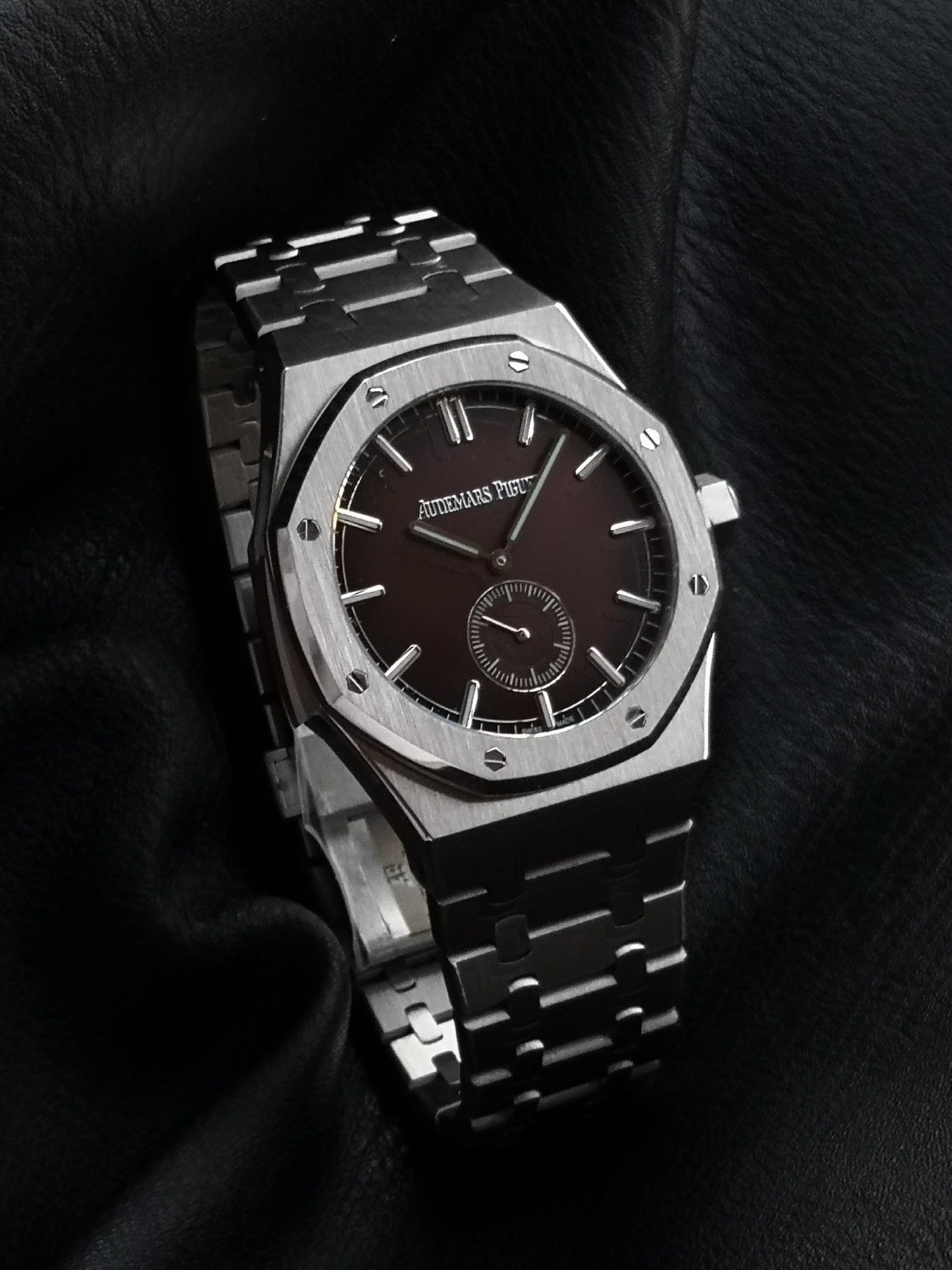 오데마피게 버건디 로얄오크 미닛 리피터 슈퍼소네리 42mm