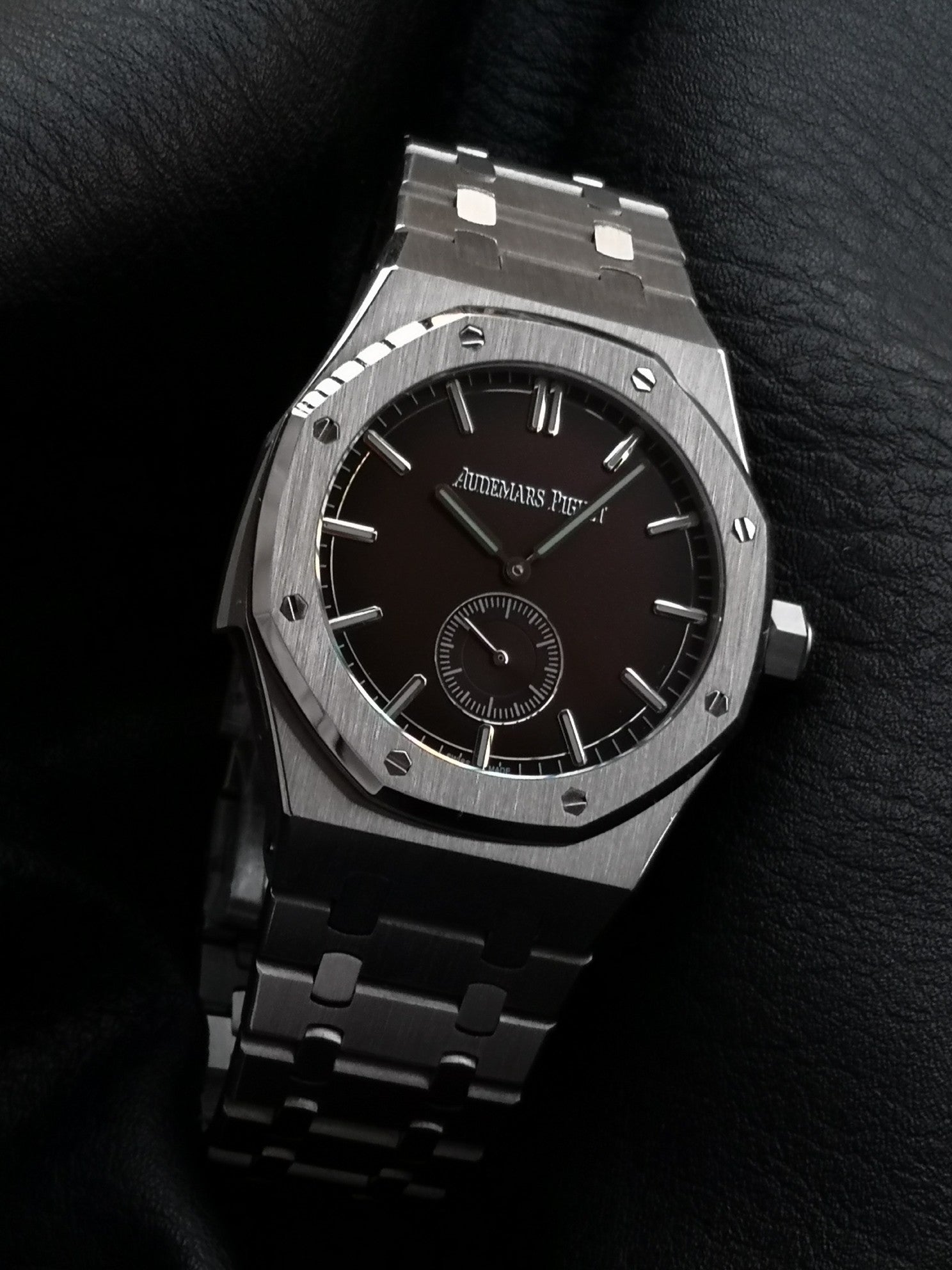 오데마피게 버건디 로얄오크 미닛 리피터 슈퍼소네리 42mm