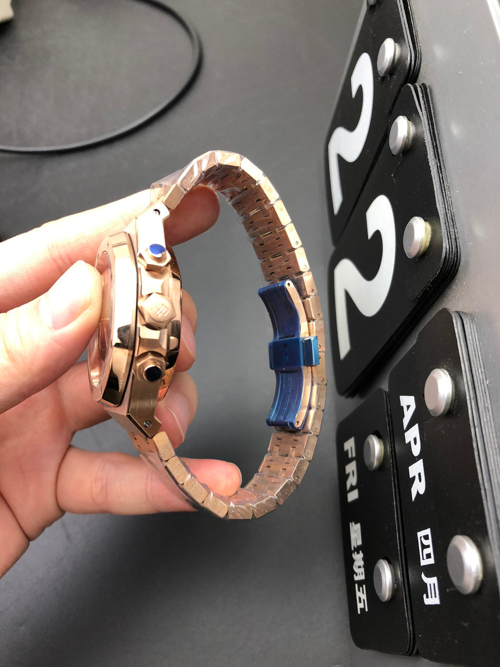 오데마피게 블루 로얄오크 41mm 청금통