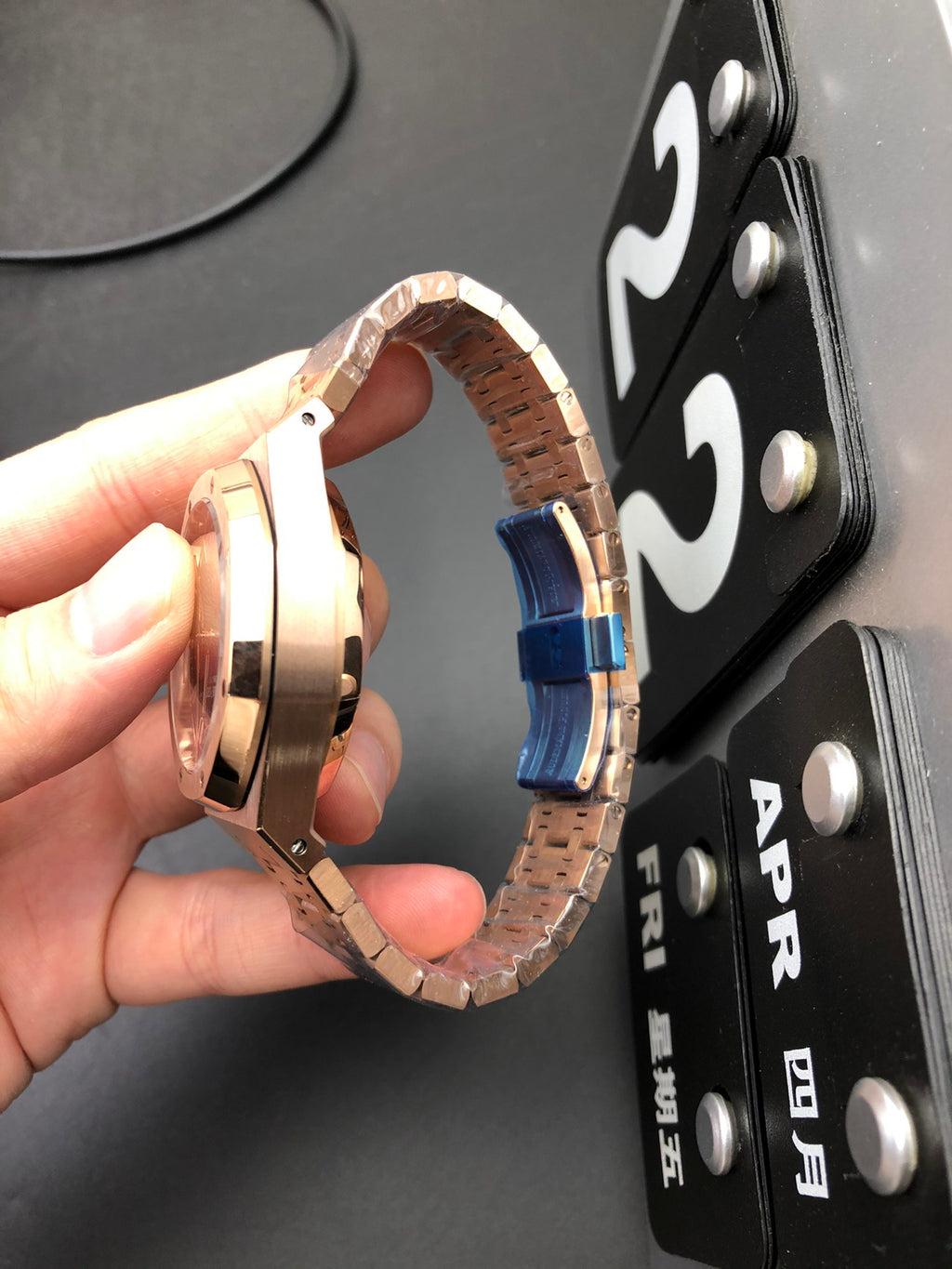 오데마피게 블루 로얄오크 41mm 청금통