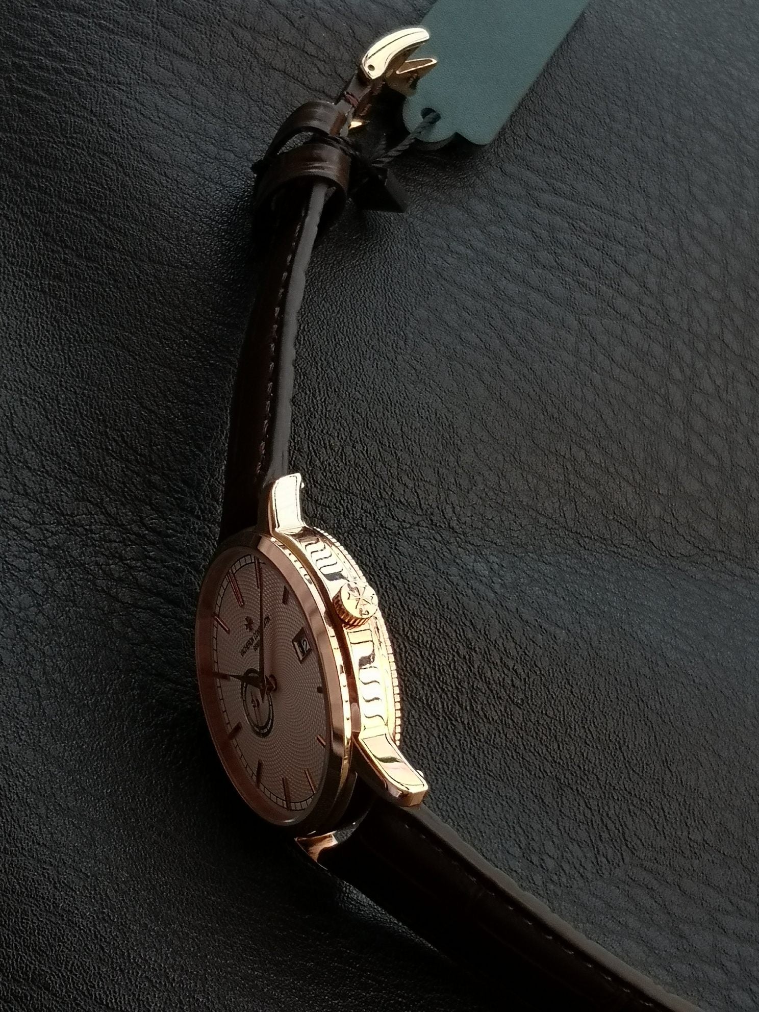 바쉐론 콘스탄틴 트래디셔널 핑크 골드 38mm 드레스 워치