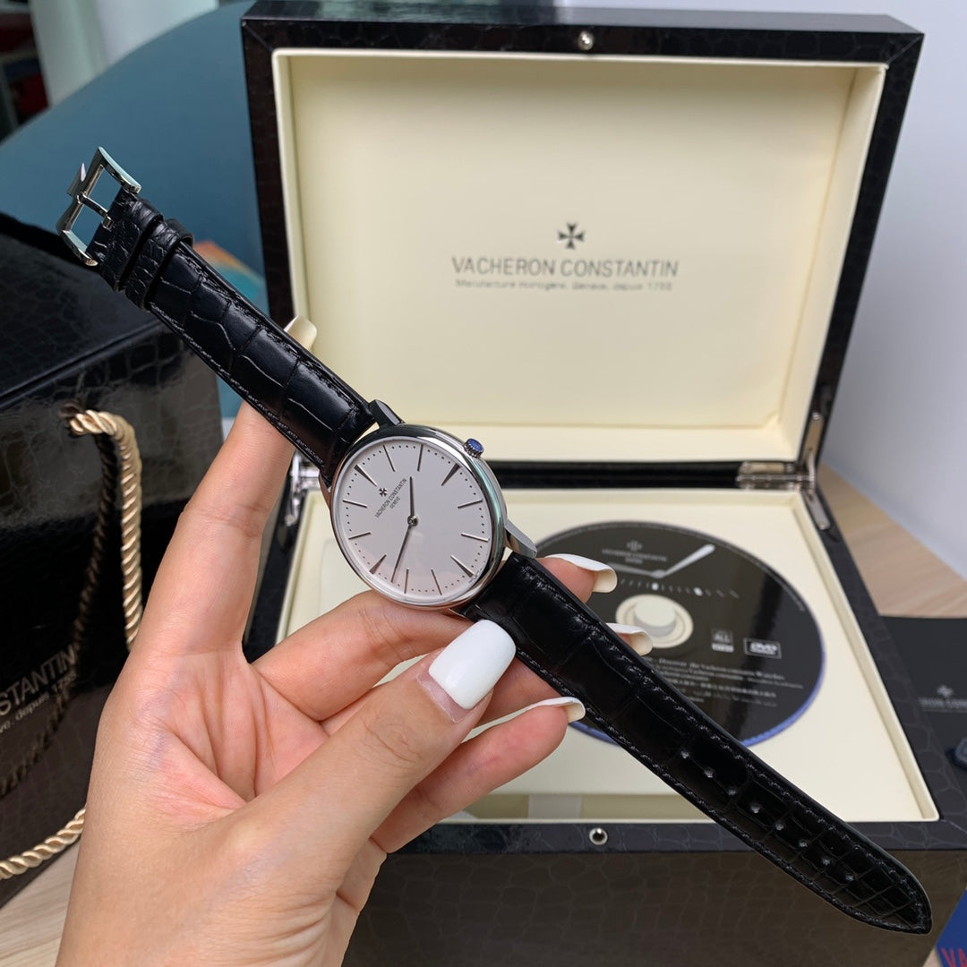 바쉐론 콘스탄틴 패트리모니 화이트 골드 40mm 드레스 워치