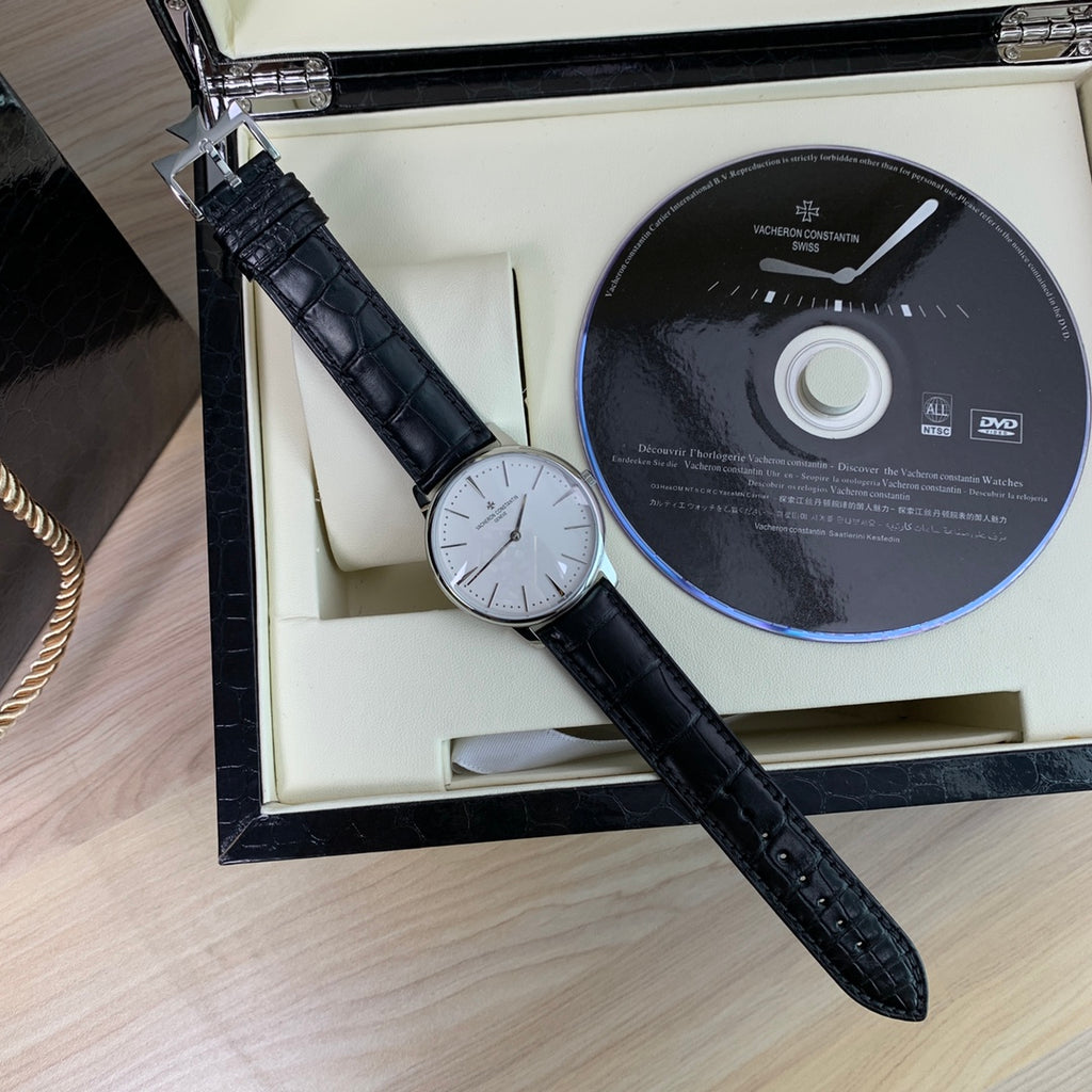 바쉐론 콘스탄틴 패트리모니 화이트 골드 40mm 드레스 워치
