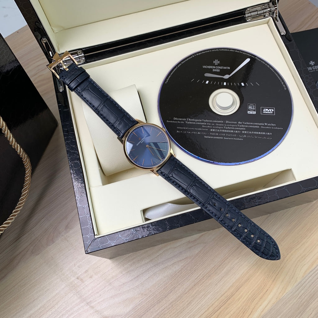 바쉐론 콘스탄틴 패트리모니 화이트 골드 실버 40mm 패트리모니