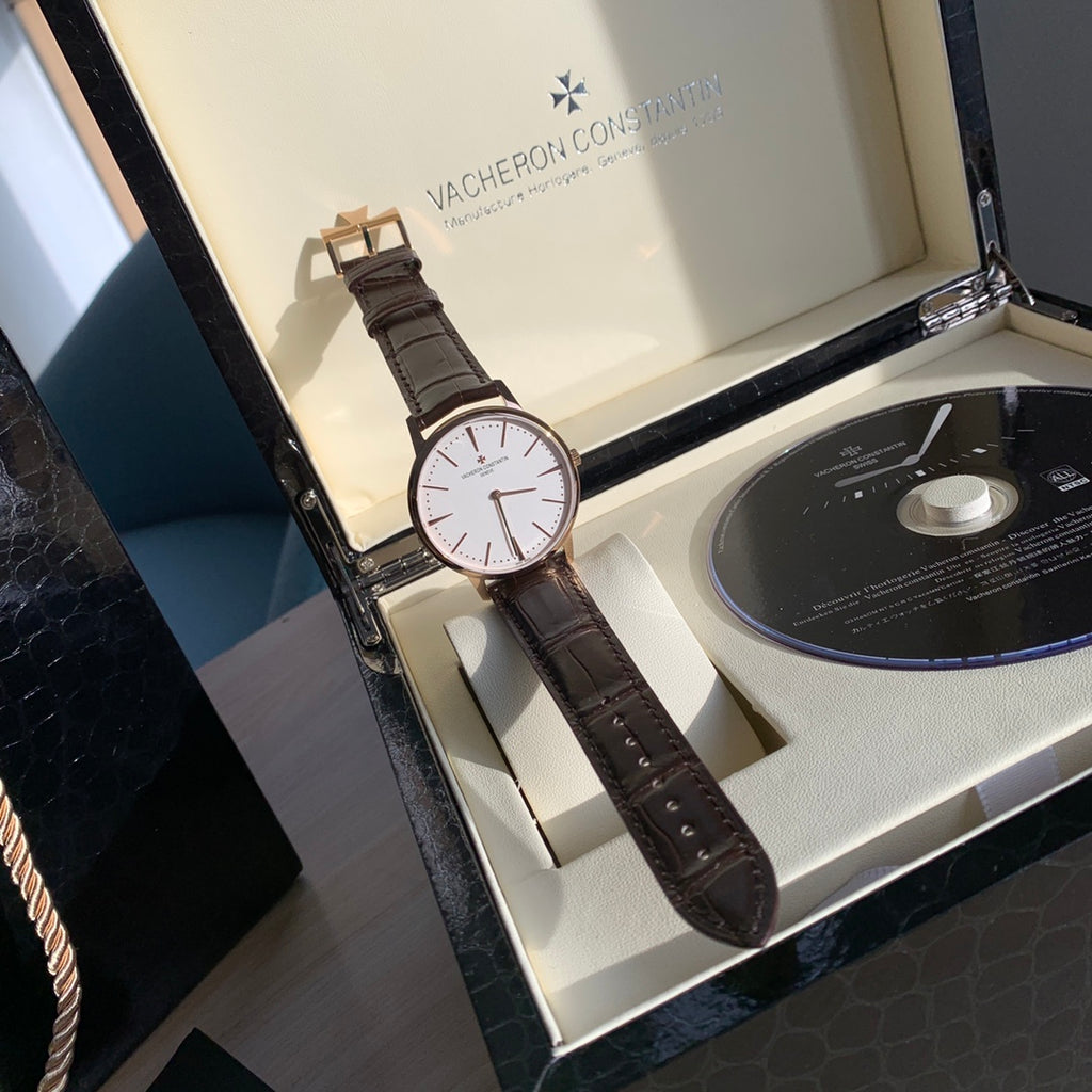바쉐론 콘스탄틴 패트리모니 핑크 골드 실버 40mm 패트리모니