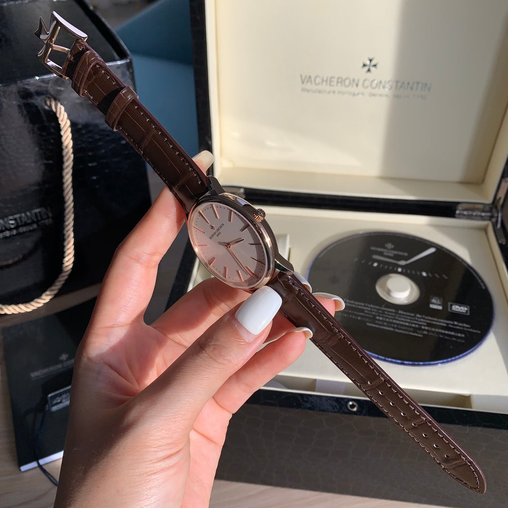 바쉐론 콘스탄틴 패트리모니 핑크 골드 실버 40mm 패트리모니