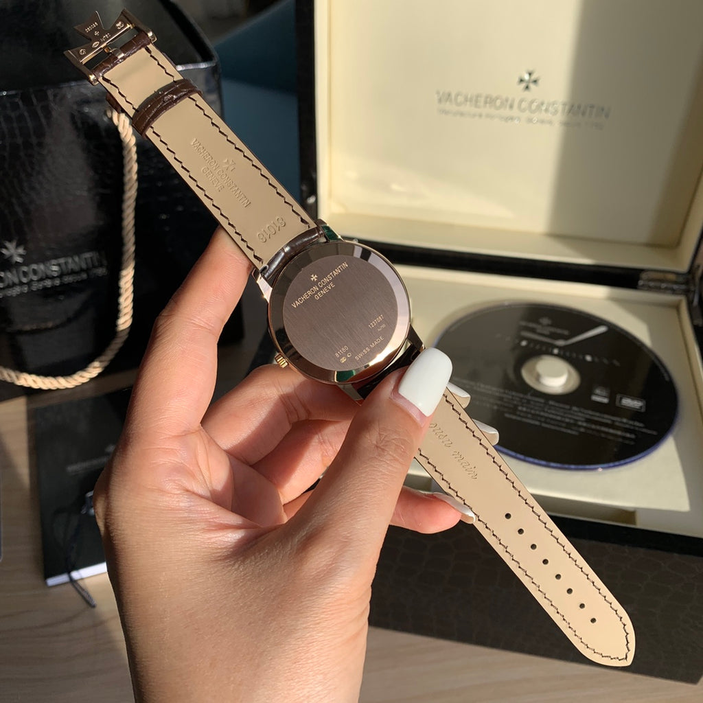바쉐론 콘스탄틴 패트리모니 핑크 골드 실버 40mm 패트리모니