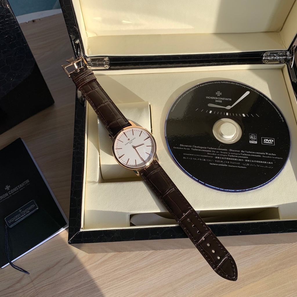 바쉐론 콘스탄틴 패트리모니 핑크 골드 실버 40mm 패트리모니