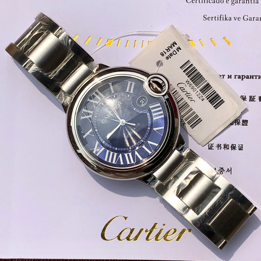 까르띠에 발롱 블루 42mm 블루 스틸