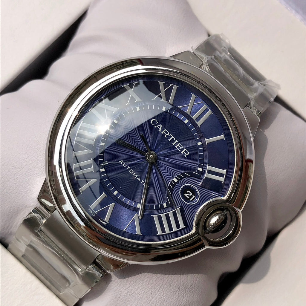 까르띠에 발롱 블루 42mm 블루 스틸