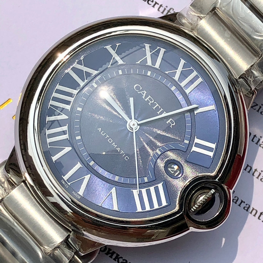 까르띠에 발롱 블루 42mm 블루 스틸