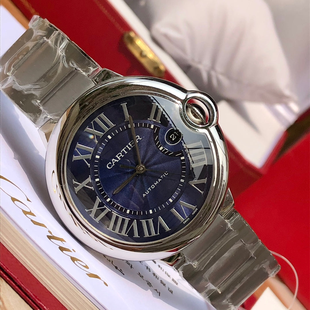 까르띠에 발롱 블루 42mm 블루 스틸
