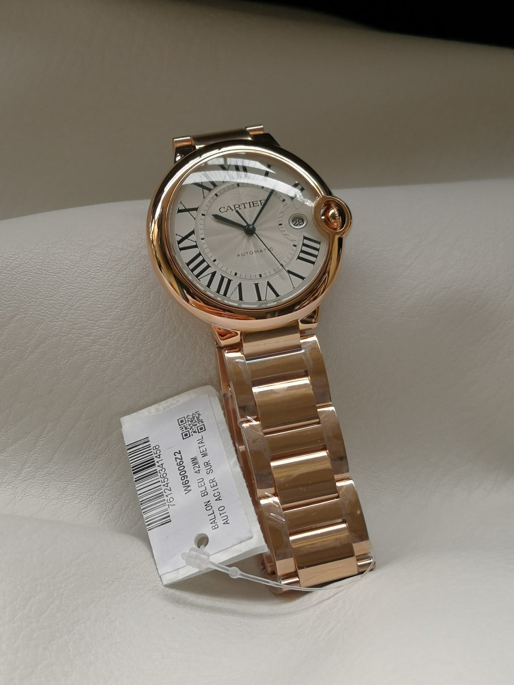 까르띠에 발롱 블루 42mm 핑크골드