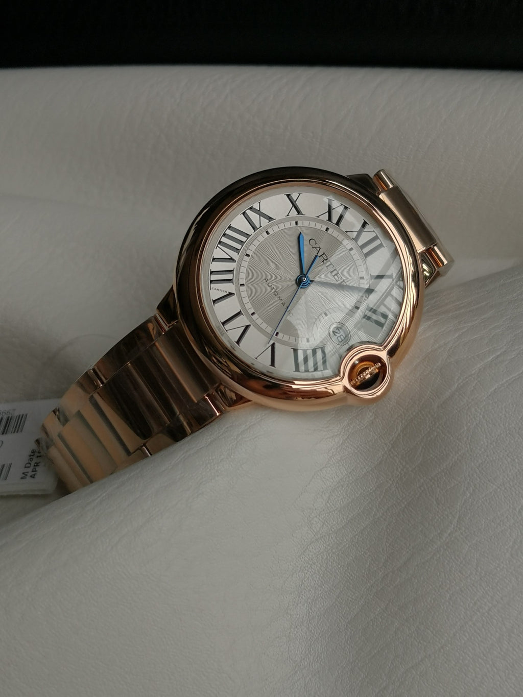 까르띠에 발롱 블루 42mm 핑크골드