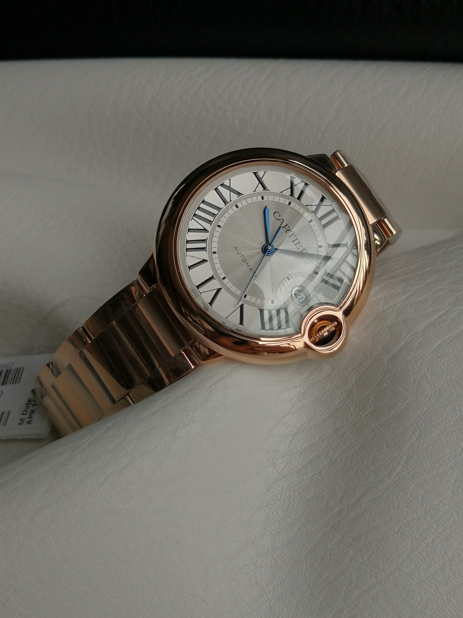 까르띠에 발롱 블루 42mm 핑크골드