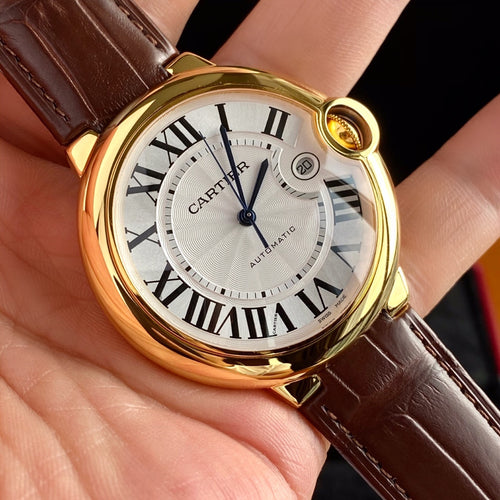 까르띠에 발롱 블루 42mm 화이트 핑크골드