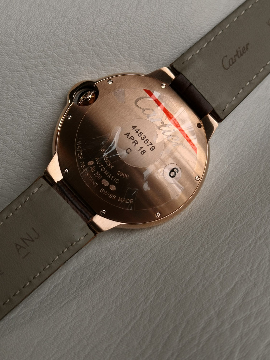 까르띠에 발롱 블루 42mm 화이트 핑크골드