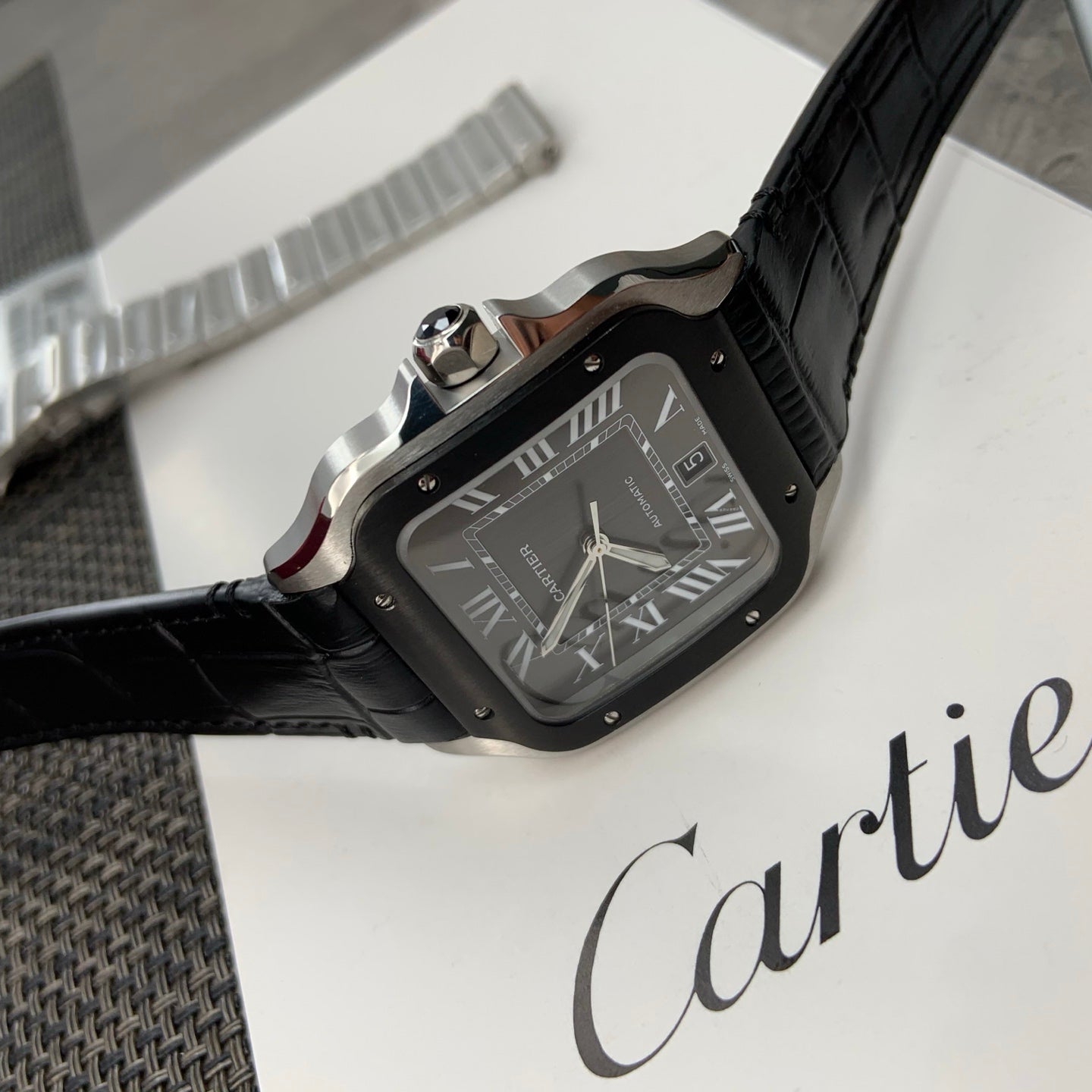 까르띠에 산토스 드 까르띠에 ADLC 블랙 40mm