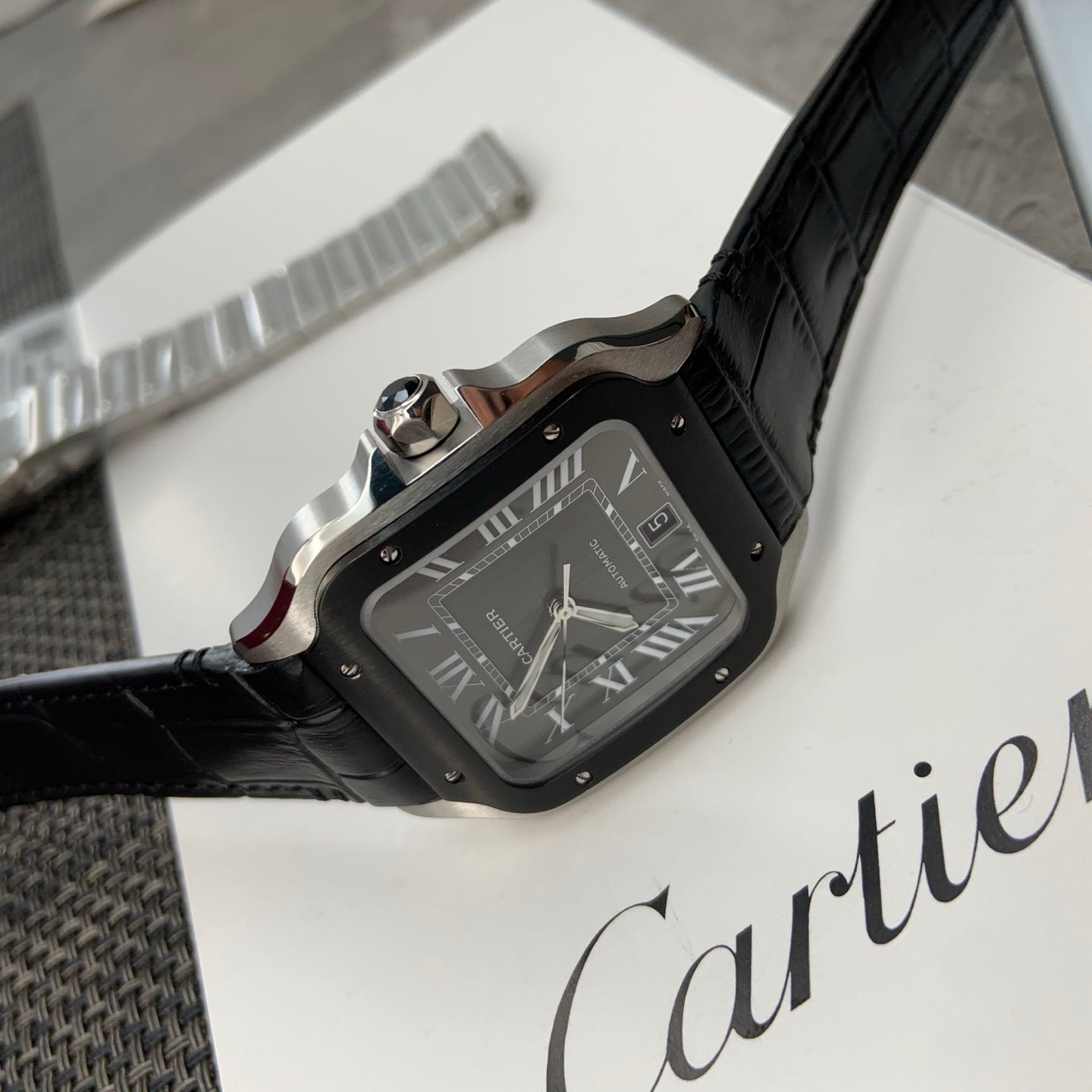 까르띠에 산토스 드 까르띠에 ADLC 블랙 40mm