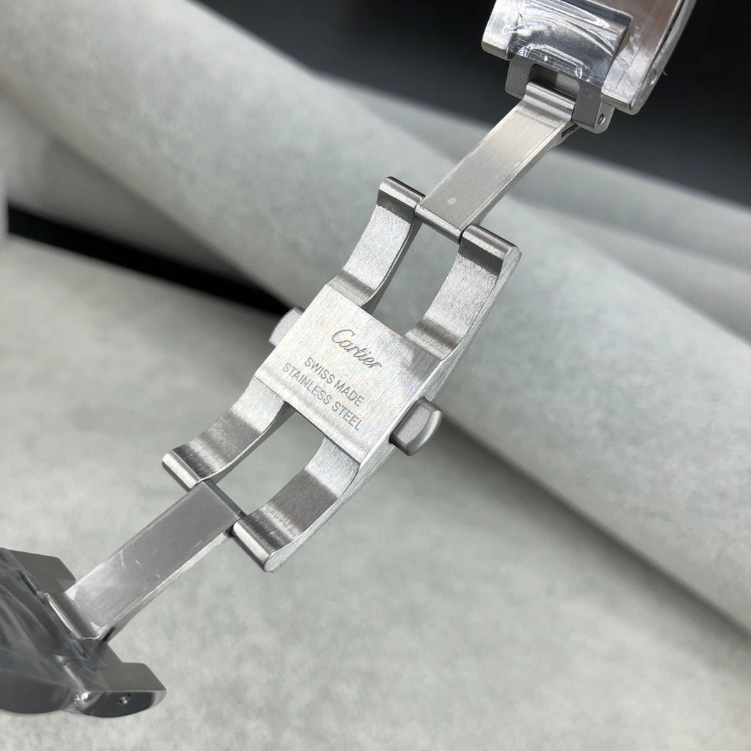 까르띠에 발롱 블루 42mm 스틸 다이아베젤
